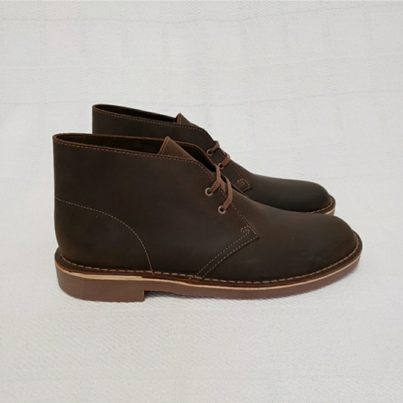 Clarks Bushacre 2 Leather Chukka Boots Size 10 - Picture 4 of 11